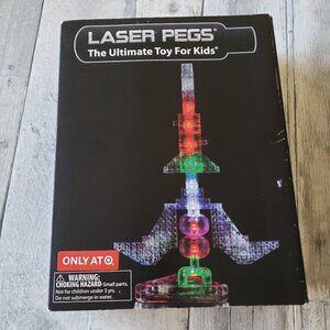 Laser Pegs 1370 6 Rocket Interlocking Blocks Light Up Playset New 42 Pieces